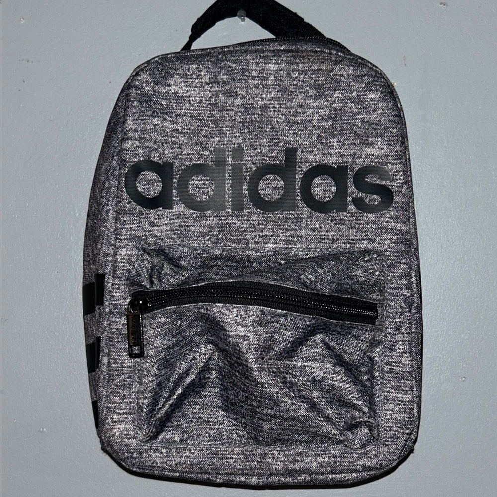 Adidas Heathered Black insulated bag lunch bag hiking